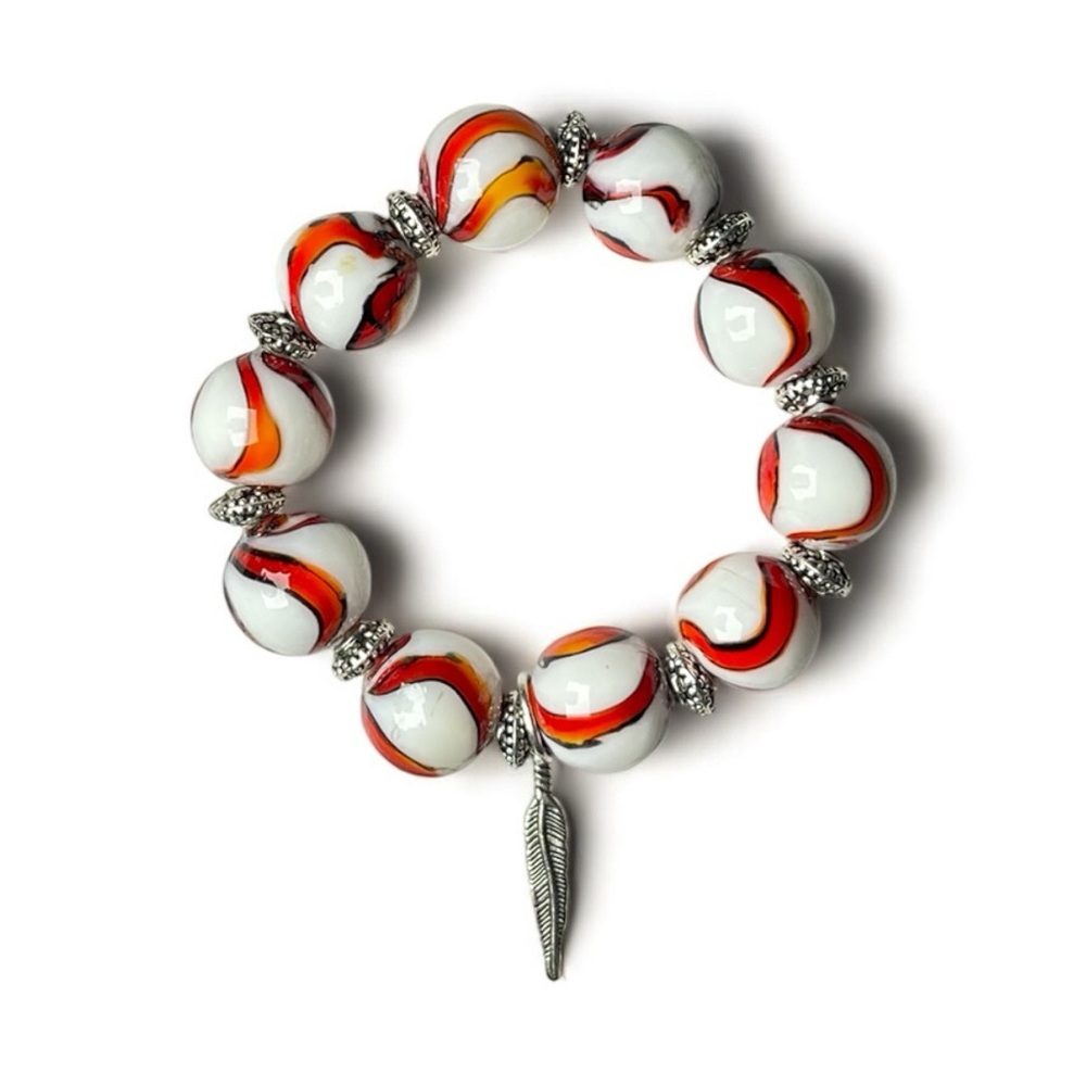 Artisan Glass Beaded Bracelet